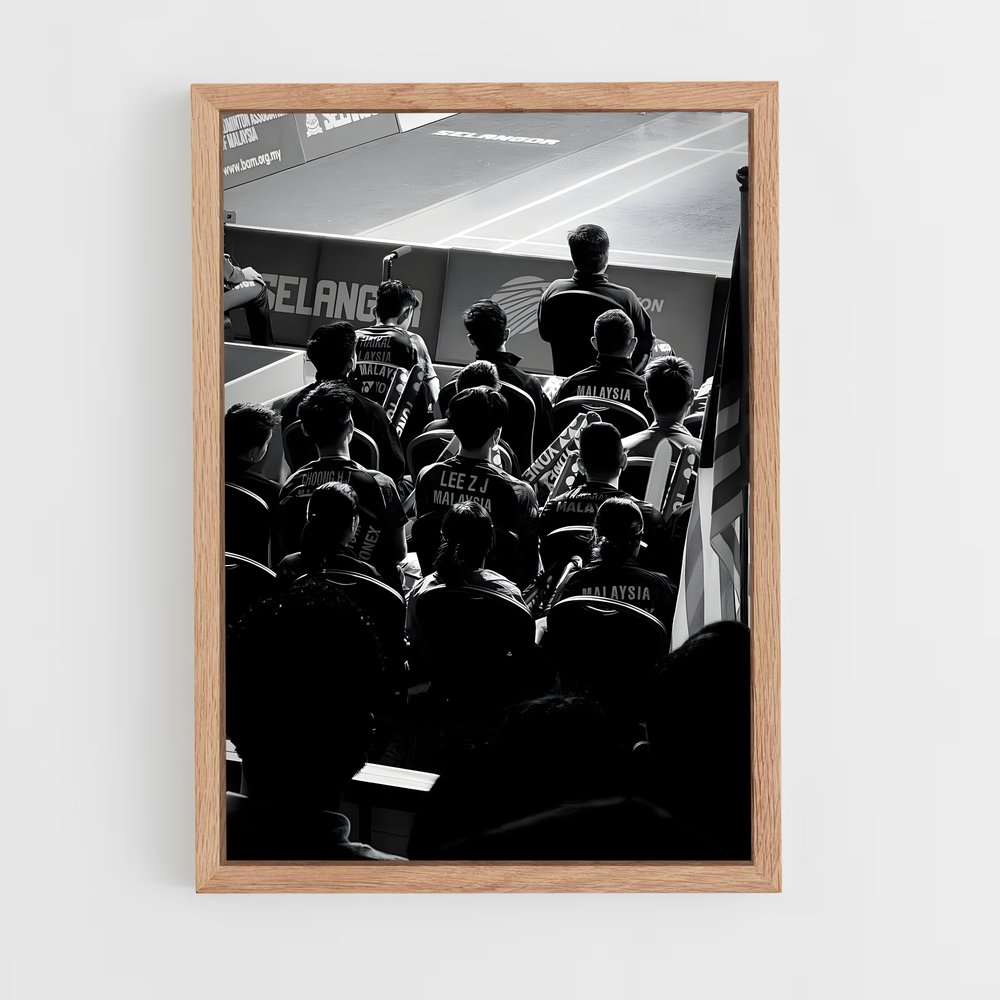 Poster Microphone Champion – affiche Badminton (vue 4)